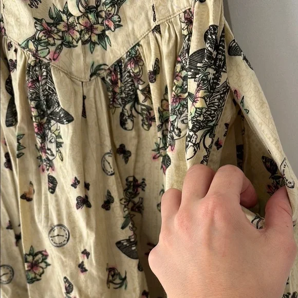 Hell Bunny Skull and Floral Pinup Sundress - Picture 3 of 9